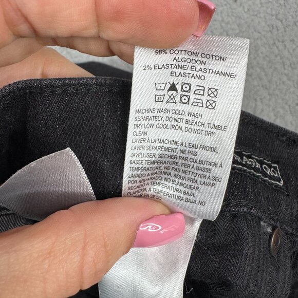 Lucky Brand Jeans Women Size 6/26 Washed Black Authentic Straight Crop Stretch - Picture 12 of 13